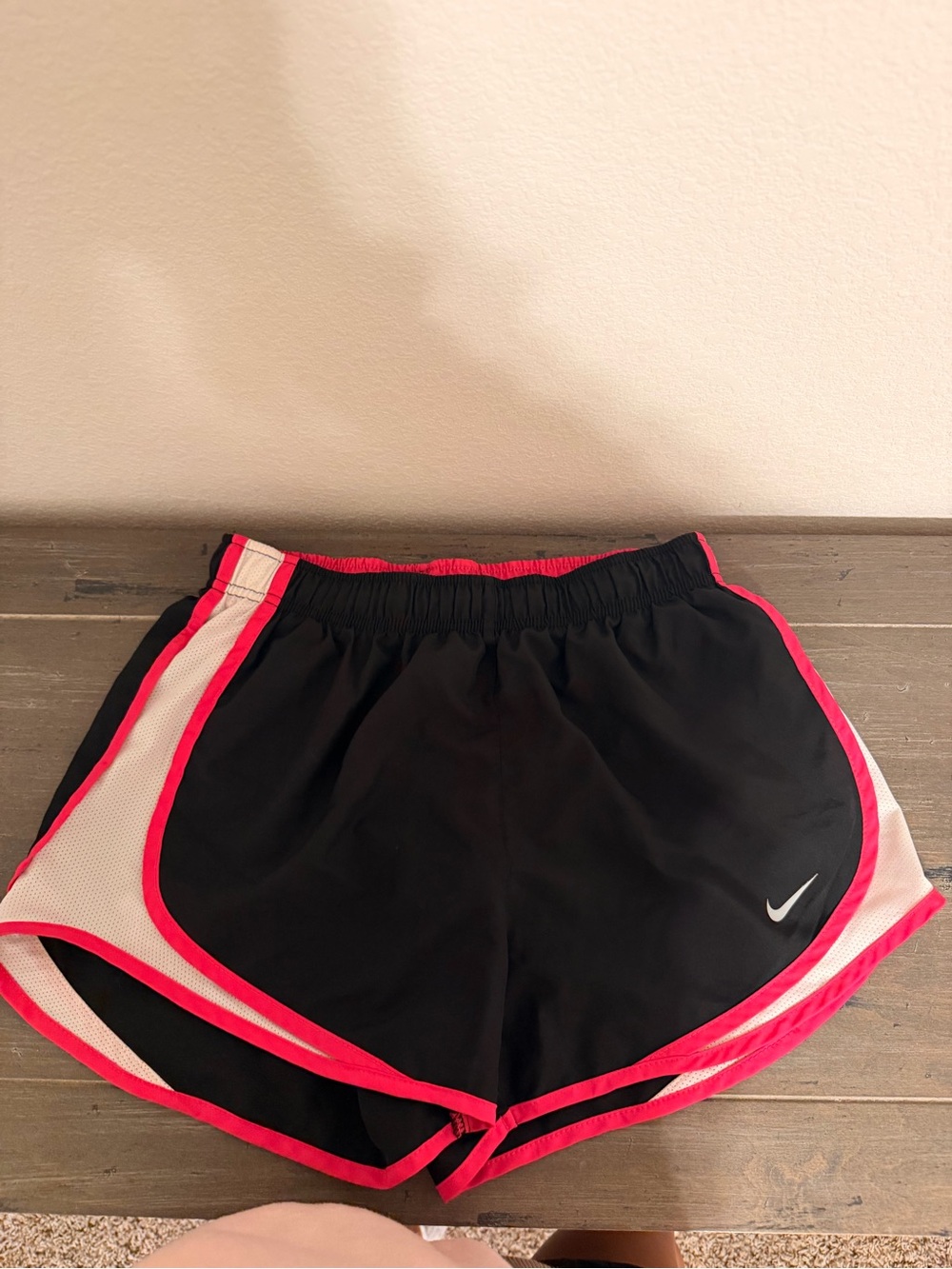 Nike Women’s Black Shorts with Pink Trim